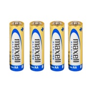 4x MAXELL alkalické batérie AA R6, tyčinky LR6