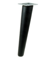 Noha 35cm drevená noha, čierny buk, skosená sada