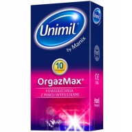 UNIMIL ORGAZMAX kondómy zvyšujúce orgazmus s cvočkami, 10 ks.