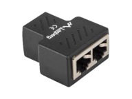 KONEKTOR, ROZDELOVAČ, KÁBLOVÝ ADAPTÉR PRE 2x RJ-45