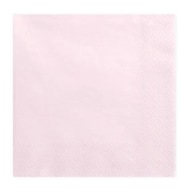 Ružové papierové obrúsky POWDER PINK Ročné narodeniny Narodeniny 33x33x20
