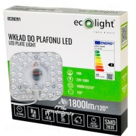 Dosková vložka žiarovky SMD stropné LED svietidlo 18W + NW 4000K napájací zdroj s magnetmi