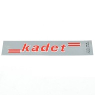 Nálepka Romet Cadet, chrómová, červená a biela