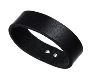 KOŽENÁ POUČKA NA OPASOK 4 CM, ČIERNA