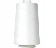 NITE NA STROJ OVERLOCK, BIELE 40/2