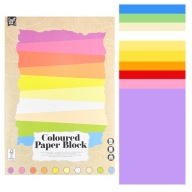 FAREBNÁ KRESBA A TECHNICKÝ PAPIER HRUBÝ 20 ARKOV 24x30cm 10 FAREBNÝ BLOK