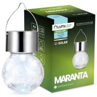 LED Záhradné svietidlo SOLÁRNE GUĽOVÉ ZÁSADNÉ SKLENENÉ GUĽOVÉ LAMP