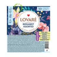 Sada čiernych čajov Lovare Assorted Bergamot, 50 sypaných vrecúšok, každé po 2 g