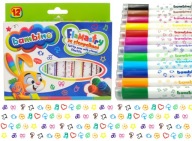 BAMBINO fixy s pečiatkami, 12 farieb.