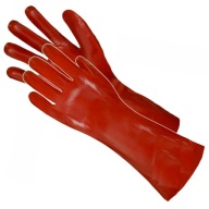 GUMOVÉ OCHRANNÉ DLHÉ pracovné rukavice, kyselinovzdorné PVC PVC dlhé 40cm XL