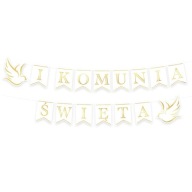 Banner Vlajky prvého svätého prijímania, 2 holubice, 2,5 m