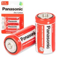 ZINOK UHLÍKOVÁ BATÉRIA PANASONIC SPECIAL C R14 2 ks 1,5V VÝKON.