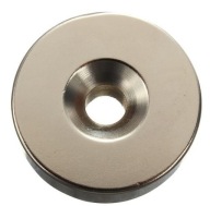 Neodymový magnet 8x3mm otvor 6,3x3mm