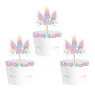 Návleky na cupcake UNICORN - 6 ks
