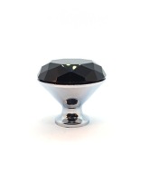 NÁBYTKOVÁ KĽÚČKA KĽÚČKA CRYSTAL BLACK FI25 KRÁSNY DIAMANT