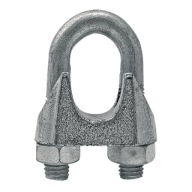 Pozinkovaná svorka na oceľové lano priemer 6 mm, 10 ks