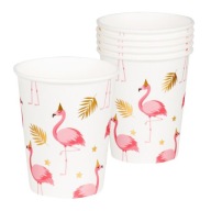 SUPER poháre Hawaiian Flamingos 10 ks 52497
