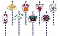 NARODENINOVÉ SLAMKY s POSTAVIČKAMI - BASKETBALOVÉ TÍMY NBA - 8 ks.