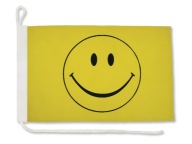 Vlajka SMILE Smile Joy Happy na stožiari 30x40 cm IHRISKO