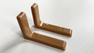 Konzola LEO podpera police 12cm svetlohnedá 2 ks
