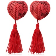 NÁLEPKY NA VSUVKY, SRDIEČKA SO strapcami, NIPPLACE