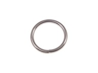 Koženkový prsteň 30x4 mm, strieborný, 2 ks