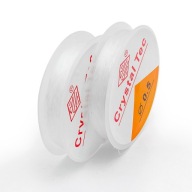 Silikónová niť, elastická gumička, na výrobu šperkov, 0,5 mm, 15 m, 2ks