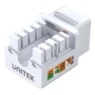 Unitek Keystone modul RJ-45 port (8P8C) Cat 6 UTP alebo Cat 5e