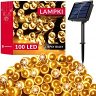 OSVETLENIE VIANOČNÉHO STROMČEKA 100 LED MULTI SOLÁRNE SVETLO GARLANDA BALKÓNOVÁ ZÁHRADA