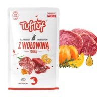 TUF TUF vrecko na krmivo pre psov Hovädzie mäso s tekvicou 100g