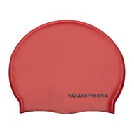 Plavecká čiapka Aquasphere Plain Silicon, červená