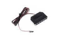 6-BODOVÝ MINI SPLITTER S 2MB ČIERNYM KÁBLOM