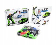 ROBOT AUTO 2V1 STAVEBNÉ BLOKY RÔZNE FARBY