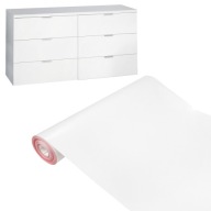 MATNÁ BIELA ​​nábytková dyha samolepiaca fólia na skrinky a dosky 45x50 DIY