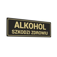 Alkohol škodí zdraviu – nálepka 6,7x20