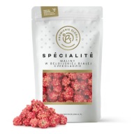 Maliny v bielej čokoláde 120 g celé maliny