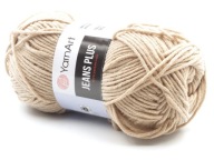 Priadza Jeans Plus YarnArt, béžová farba 87