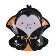 Halloweenske papierové TANIERE Dracula 6 ks
