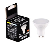 Mliečna LED žiarovka GU10 7W 650lm neutrálna farba svetla Polux