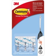 COMMAND 3M TRANSPARENTNÉ MALÉ HÁČKY 3KS 17067