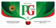 PG Tips Original ENGLISH instantný čierny čaj 40 sáčkov 116g UK