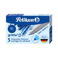 Náplne do guľôčkového pera Griffix, modré, 5 kusov, PELIKAN