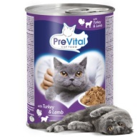 PREVITAL MOKRÉ KRMIVO PRE MAČKY 415G ZMIEŠANÁ HYDINA KRÁLIKOV