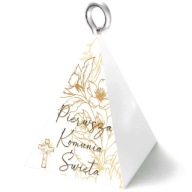 Balónová váha COMMUNION pyramída Zlaté kvety