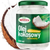 Zdravý rafinovaný kokosový olej na vyprážanie bez vône 500 ml TARGROCH