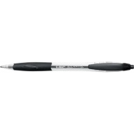 ATLANTIS čierne výsuvné guľôčkové pero 1mm BIC