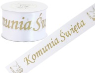 Sväté prijímanie saténová stuha 50mm/9mb, 2 farby