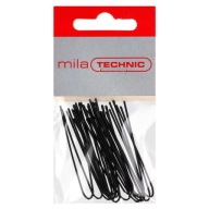 Príchytka Mila Technic rovná, 5 cm, čierna
