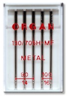 Organ Metal poloploché ihly na metalizované nite