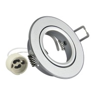 Okrúhle pieskované hliníkové puzdro GU10 - 301567